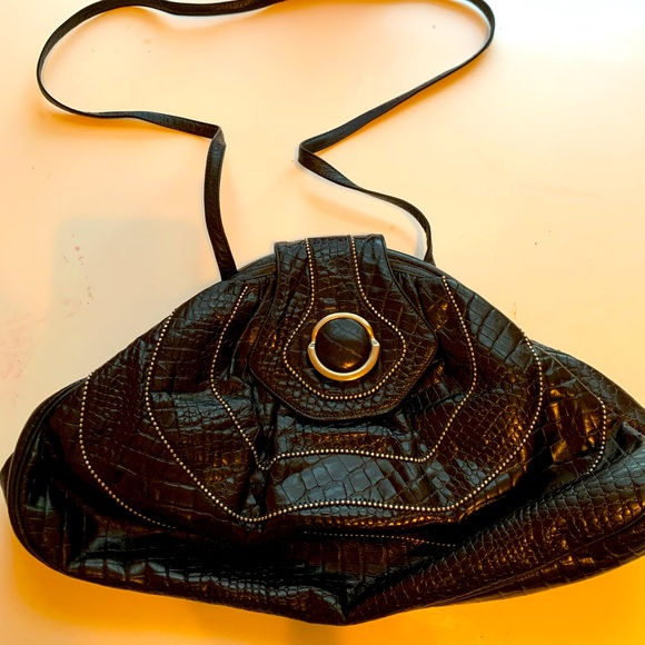 Sharif croc leather handbag - Picture 1 of 3